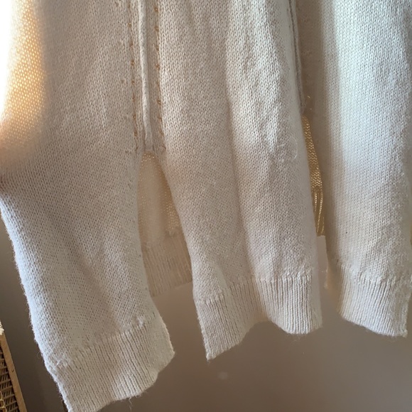 Wildfox Night Sweater Vintage Lace Oversized Alpaca Blend Sweater Size SM - Picture 8 of 13